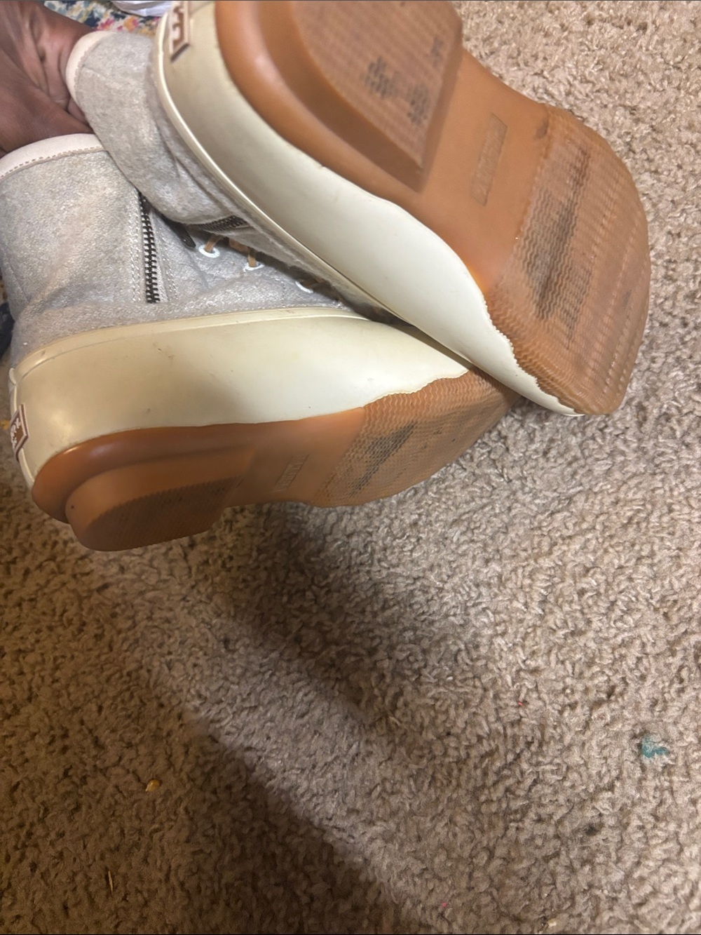 Sperry Women's Ivory and Tan Duck Boot saltwater size 6 - Picture 5 of 6